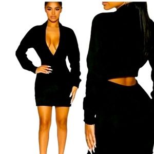 NAKED WARDROBE! No Sweat Sweater Dress. Like New Condition size Large